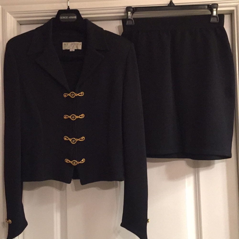 St. John black suit
